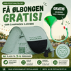 3-4 Personers POP UP telt+ GRATIS ØLBONG
