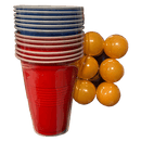 Beer Pong Sæt med Kopper